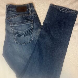 BKE Men's Medium Blue Straight-Leg Jeans